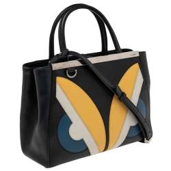 مملوكة مسبقًا حقيبة يد توتس ميني 2جورز مونستر أيز جلد أسود