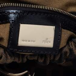 Pre Owned Fendi Tobacco Zucca Canvas Medium Magic Bag