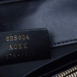 مملوكة مسبقًا Fendi Black Leather Kan I F Wallet On Chain Clutch