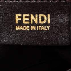 Pre Owned Fendi Tobacco Zucca Canvas and Leather Flap Crossbody Bag