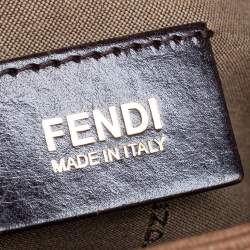 Pre Owned Fendi Brown Zucca Coated Canvas Big Mama Forever Shoulder Bag