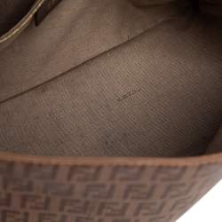 Pre Owned Fendi Brown Zucca Coated Canvas Big Mama Forever Shoulder Bag
