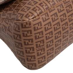 Pre Owned Fendi Brown Zucca Coated Canvas Big Mama Forever Shoulder Bag