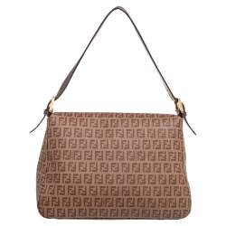 Pre Owned Fendi Brown Zucca Coated Canvas Big Mama Forever Shoulder Bag