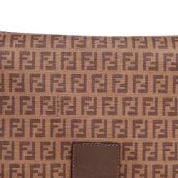 Pre Owned Fendi Brown Zucca Coated Canvas Big Mama Forever Shoulder Bag