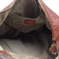 Pre Owned Fendi Brown Leather Mia Hobo