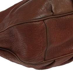 Pre Owned Fendi Brown Leather Mia Hobo