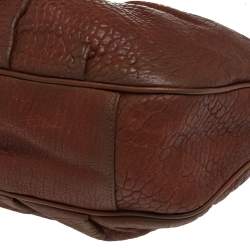 Pre Owned Fendi Brown Leather Mia Hobo