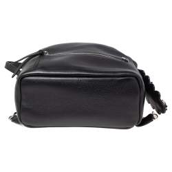 Pre Owned Fendi Black Leather Mini By The Way Backpack