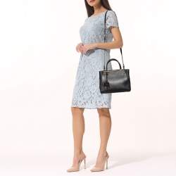 Pre Owned  حقيبة يد فندي ميني 2جور جلد أسود