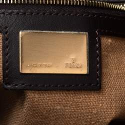 Pre Owned Fendi Tobacco Zucca Canvas Small Hobo