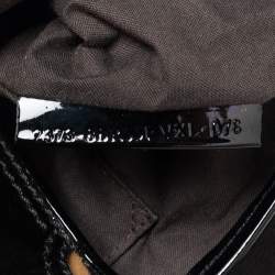 Pre Owned Fendi Brown/Black Striped Velvet and Calfhair B Bis Shoulder Bag