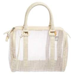 Fendi Small Zucca Doctor Bag - Brown Handle Bags, Handbags