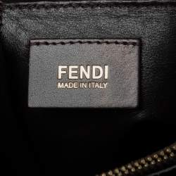 Pre Owned Fendi Mocha Brown Textured Leather Linda Tote