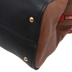 Pre Owned حقيبة يد فندي شمليون كبيرة جلد متعدد الألوان