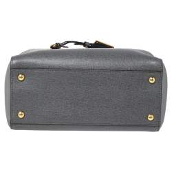 Pre Owned Fendi Grey Leather Small 2Jours Tote