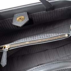 Pre Owned Fendi Grey Leather Small 2Jours Tote