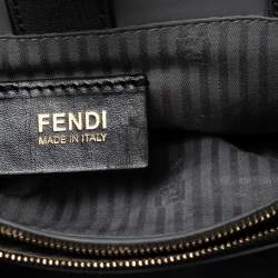 Pre Owned Fendi Grey Leather Small 2Jours Tote