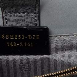 Pre Owned Fendi Grey Leather Small 2Jours Tote
