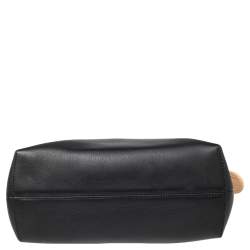 Pre Owned Fendi Brown/Black Leather Small By The Way Shoulder Bag