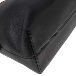 Pre Owned Fendi Brown/Black Leather Small By The Way Shoulder Bag