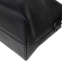 Pre Owned Fendi Brown/Black Leather Small By The Way Shoulder Bag