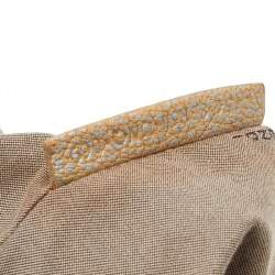 Fendi Metallic Gold Leather Holographic Textured Spy Hobo
