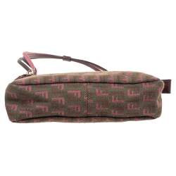 Pre Owned Fendi Tricolor Zucca Canvas Pochette
