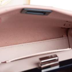 مملوكة مسبقًا Fendi Multicolor Leather Whip Stitch Mini Peekaboo Top Handle Bag