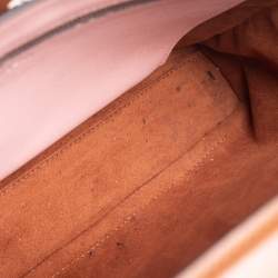 Pre Owned حقيبة فندي دوتكوم جلد بني فاتح كبيرة بيد علوية