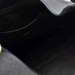 Pre Owned Fendi Black Zucchino Canvas Hobo