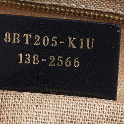 Pre Owned Fendi Black Leather Pequin Large Claudia Shoulder Bag
