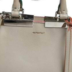 Pre Owned Fendi Beige Leather Petite 3Jours Tote