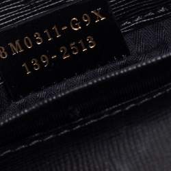 Pre Owned Fendi Black Leather 2 Jours Envelope Clutch