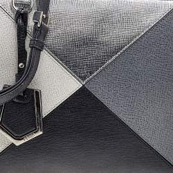 Fendi Multicolor Leather Mini Geometric 2jours Tote