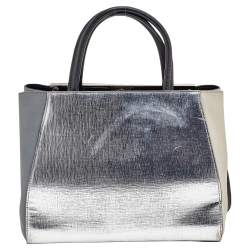 Fendi Multicolor Leather Mini Geometric 2jours Tote
