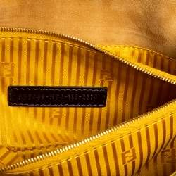Pre Owned Fendi Multicolor Leather Rush Wristlet Clutch