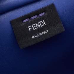 Pre Owned Fendi Purple Leather Mini 3Jours Tote