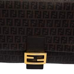 Pre Owned Fendi Brown Zucca Coated Canvas Big Mama Forever Shoulder Bag