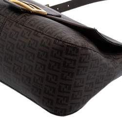 Pre Owned Fendi Brown Zucca Coated Canvas Big Mama Forever Shoulder Bag