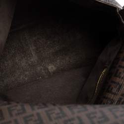 Pre Owned Fendi Brown Zucca Coated Canvas Big Mama Forever Shoulder Bag
