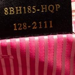 Pre Owned Fendi Tobacco Spalmati Striped Zucca Coated Canvas Large Roll Tote