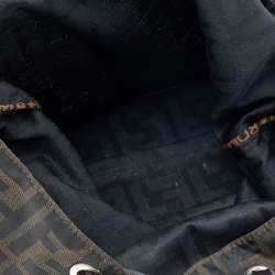 Pre Owned Fendi Tobacco Zucca Canvas Tote