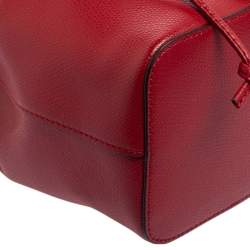 Pre Owned حقيبة فندي باكت أربطة ميني مون ترسور جلد أحمر
