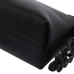 Pre Owned Fendi Black Leather Small By The Way Boston Bag