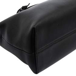 Pre Owned Fendi Black Leather Small By The Way Boston Bag