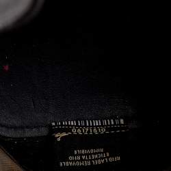 Pre Owned Fendi Brown Zucca Mesh and Leather Mini Mon Tresor Drawstring Bucket Bag 