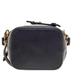 Pre Owned Fendi Brown Zucca Mesh and Leather Mini Mon Tresor Drawstring Bucket Bag 