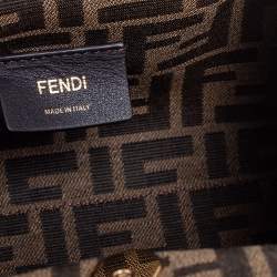 Pre Owned Fendi Light Pink Shearing Small First Shoulder Bag