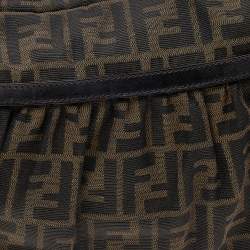Pre Owned Fendi Tobacco Zucca Canvas and Leather Chef Shoulder Bag